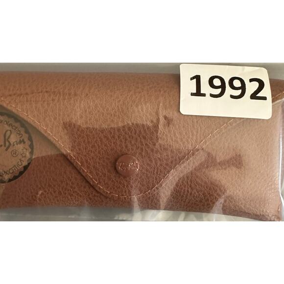 Ray Ban Leather Soft Sunglass Glasses Case Pouch Brown - Picture 5 of 5